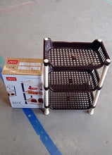 Apex Small Multiuse Plastic Storage Rack Organizer 3-Tier