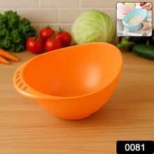 Virgin Rice Bowl Durable Plastic Strainer, Water Strainer | Vegetable & Fruits Washing Bowl